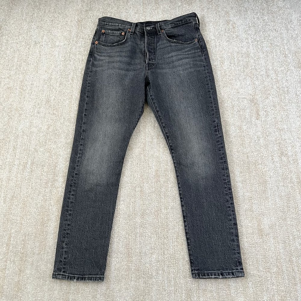 Levi's 501 High Rise Skinny Jeans 30 Gray